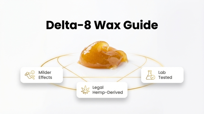 Delta-8 Wax: What It Is, Effects, Benefits, And More 6 Delta-8 Wax Guide Hero