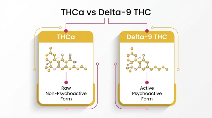 Differences Between THCa and Delta-9 THC